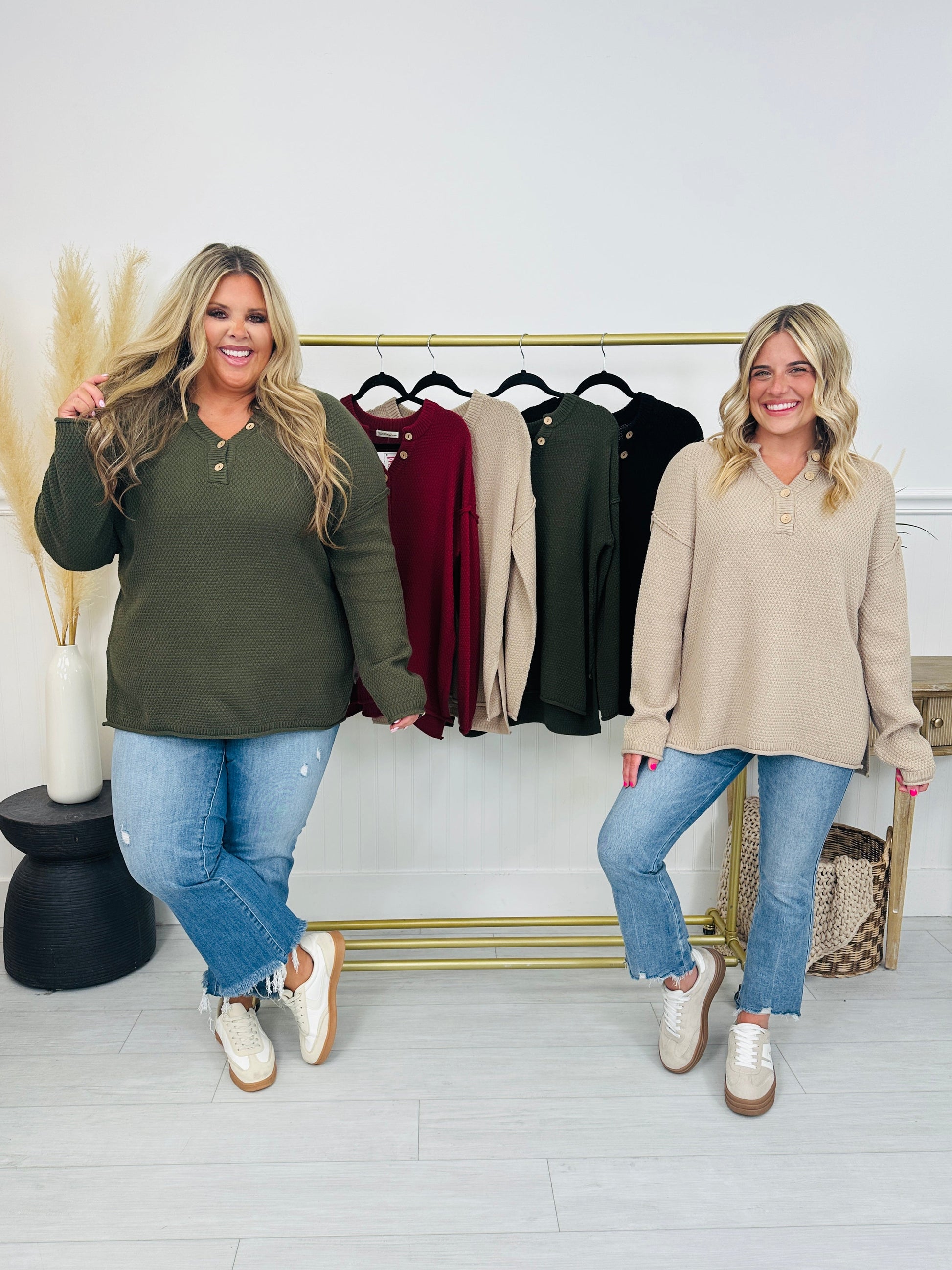 Reset Button Sweater- Multiple Colors! - Seldom Seen Styles