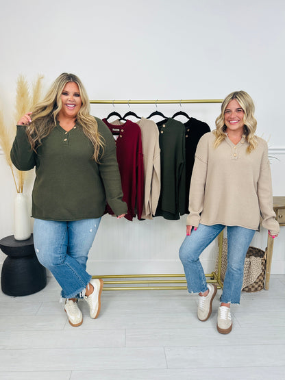 Reset Button Sweater- Multiple Colors! - Seldom Seen Styles