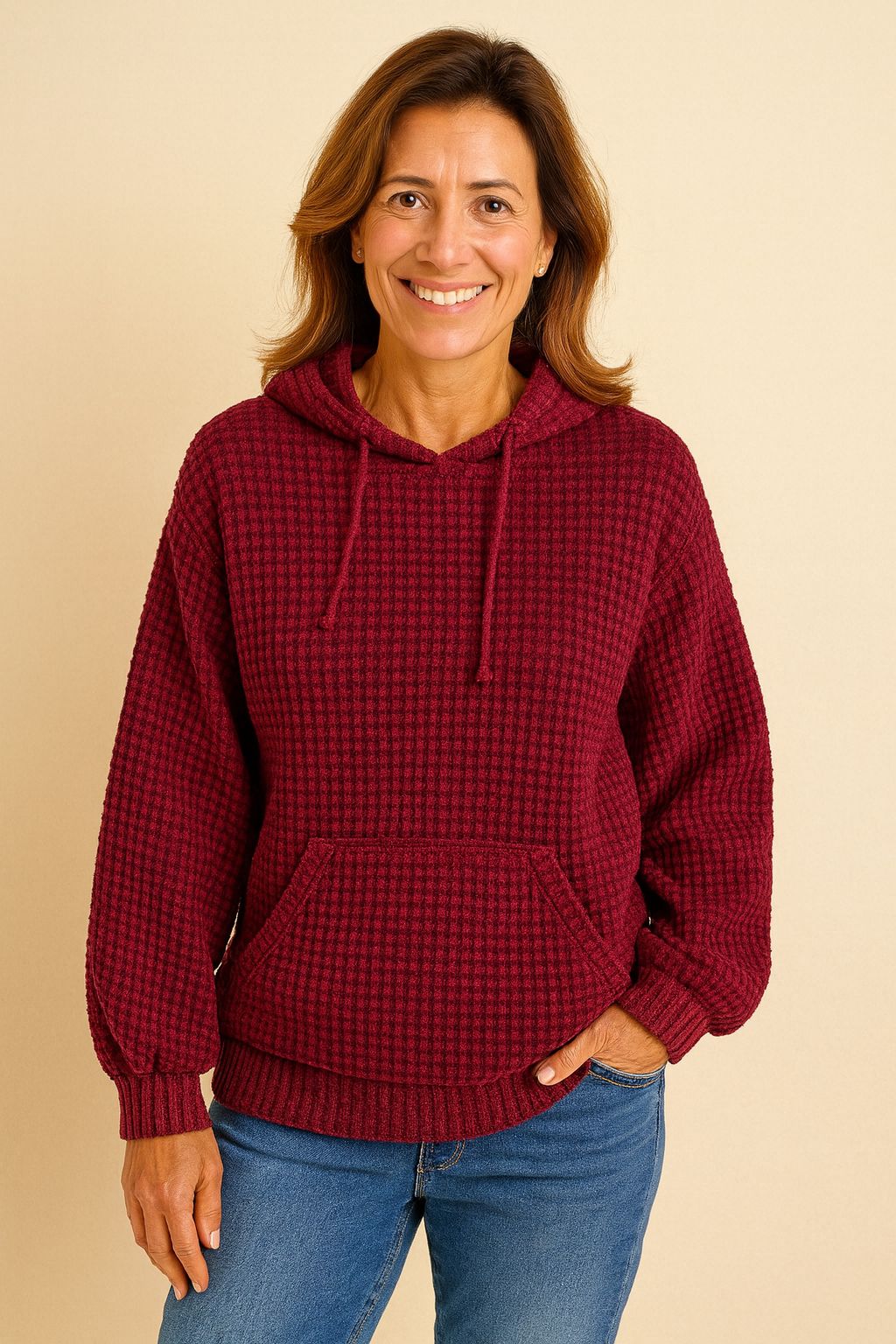 MOLLY | PULLOVER WINTER HOODIE WITH TUMMY COVERAGE