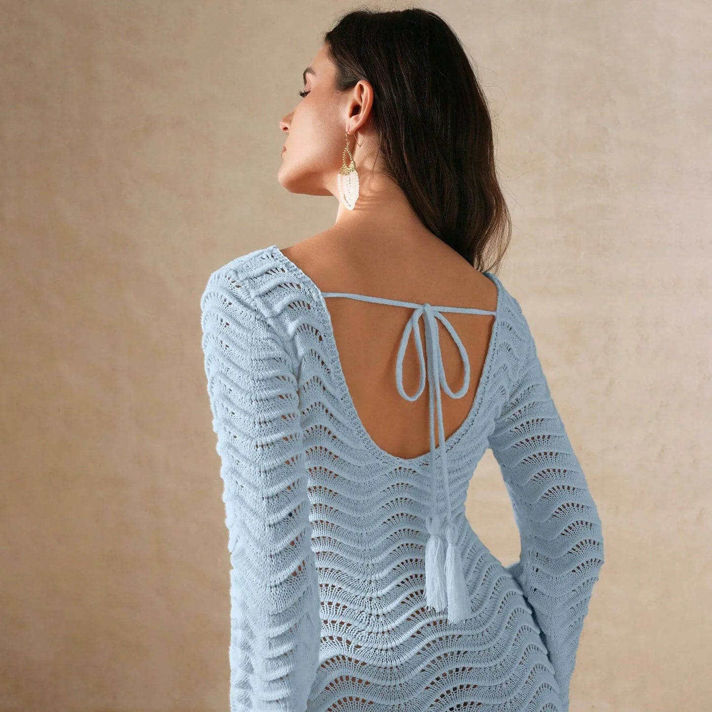 Alessia Open-Knit Dress - Seldom Seen Styles