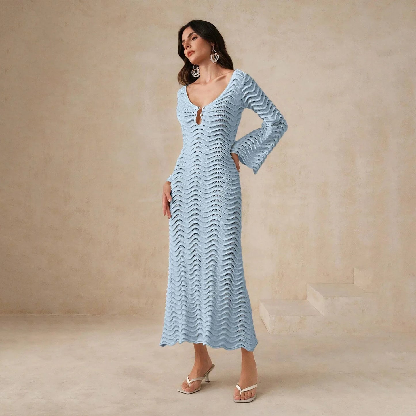 Alessia Open-Knit Dress - Seldom Seen Styles