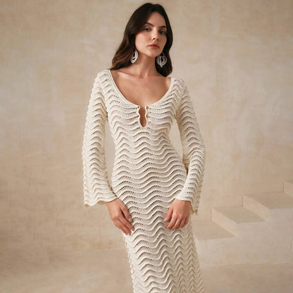 Alessia Open-Knit Dress - Seldom Seen Styles