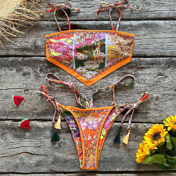 Bailey Floral Handkerchief Bikini Set - Seldom Seen Styles