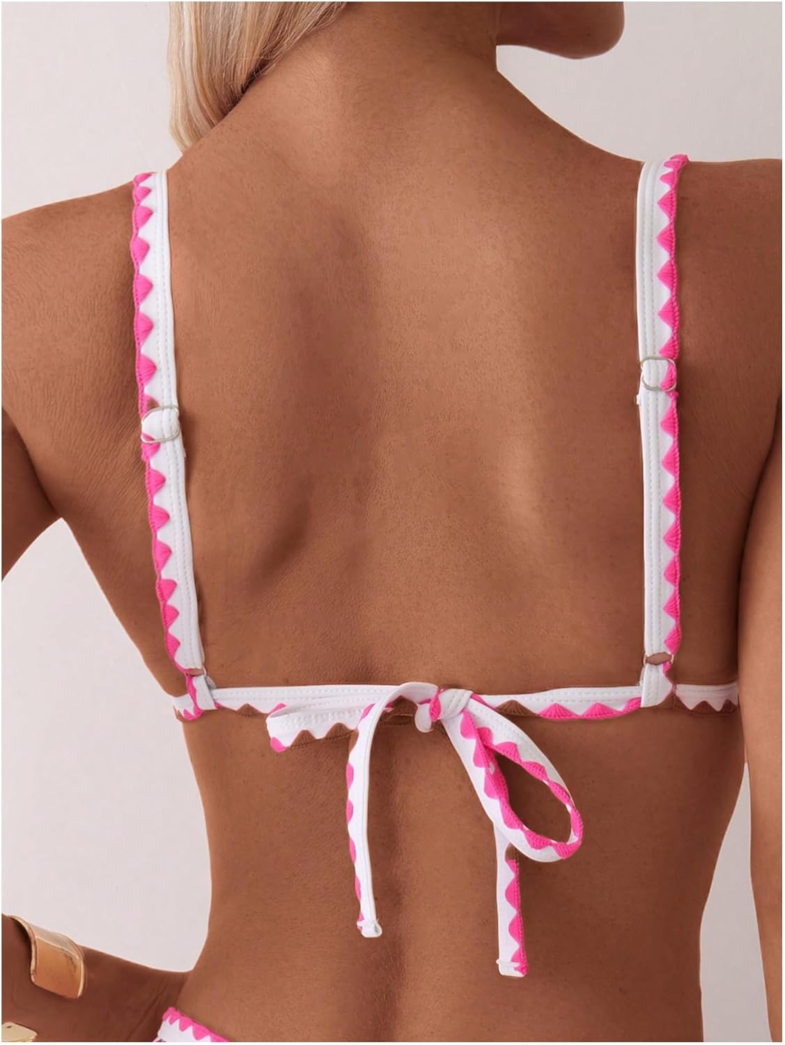 Bathing Suit for Women Two Piece Floral Print Tie Back Swimsuit Bikini Sets - Seldom Seen Styles