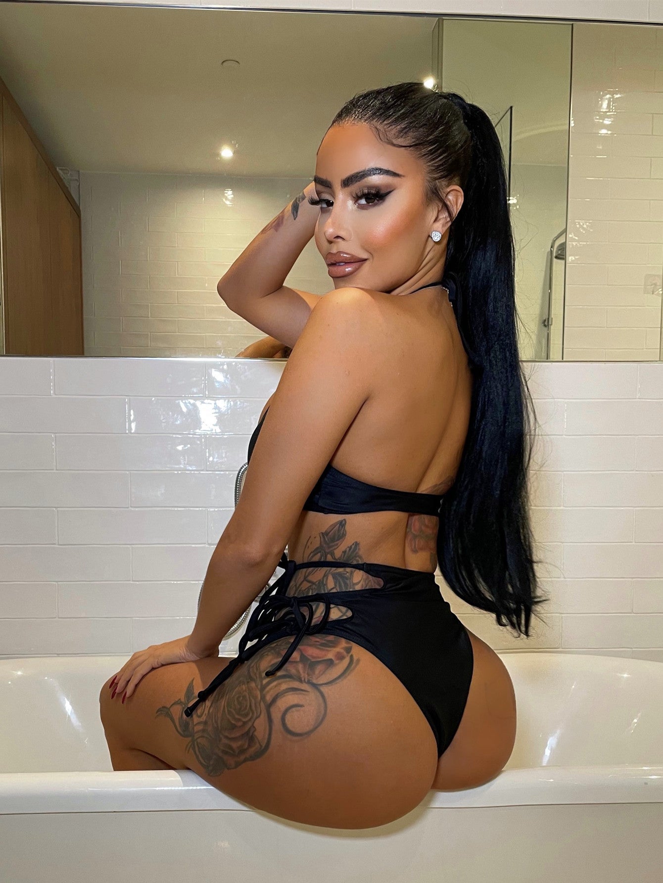 Bikini Solid Color Sexy Women's Two-Piece Swimsuit Triangle Cover-Up Swimwear - Seldom Seen Styles