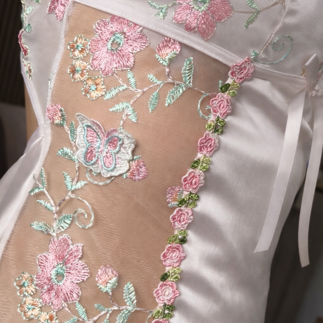 Blossom Nachtjurk met Bloemenborduursel