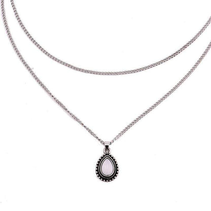 Bohemian Crescent Water Drop Necklace - Seldom Seen Styles