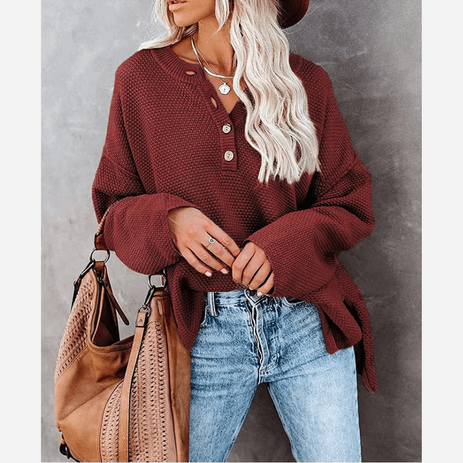 Bohemian Long Sleeve Sweater - Seldom Seen Styles