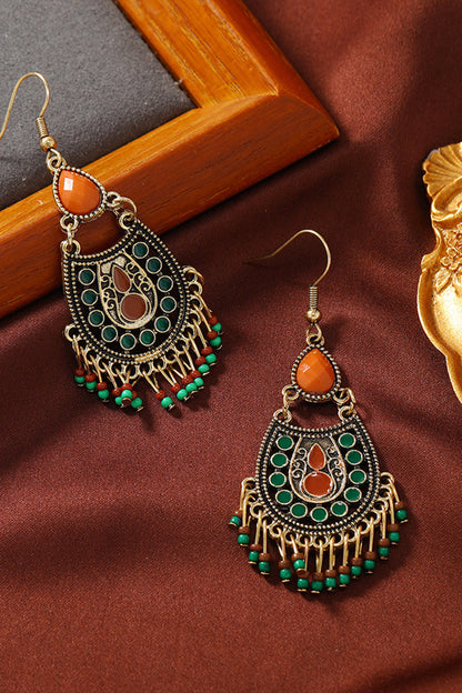 Bohemian Style Drop Shaped Long Tassel Vintage Earrings - Seldom Seen Styles