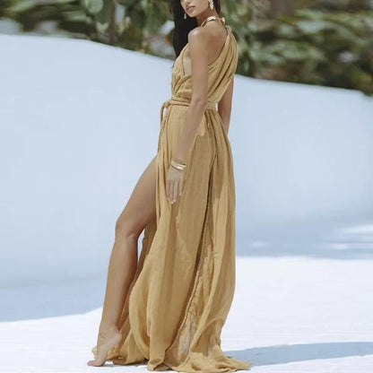 Boho Beach Cover-Up Maxi Dress - Seldom Seen Styles