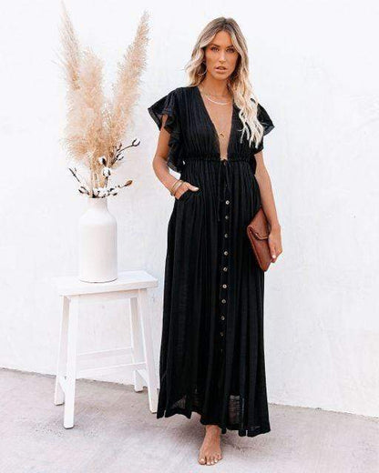 Boho Casual Summer Beach Cover Up Dress - Seldom Seen Styles