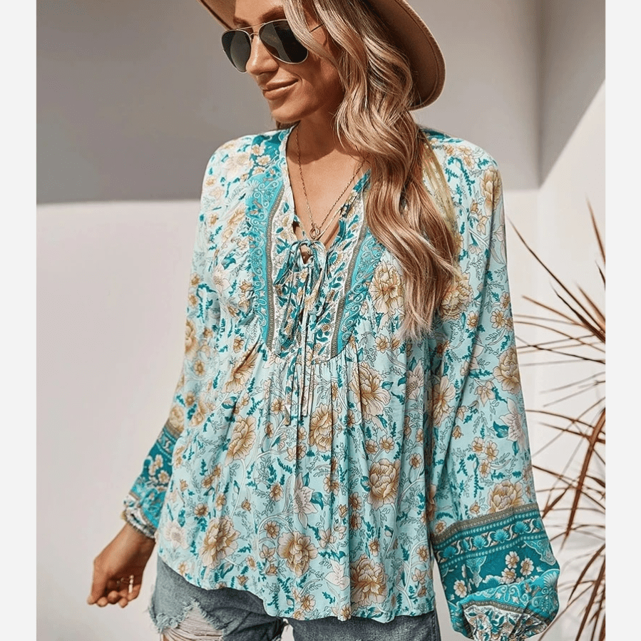 Boho Chic Floral Blouse - Seldom Seen Styles