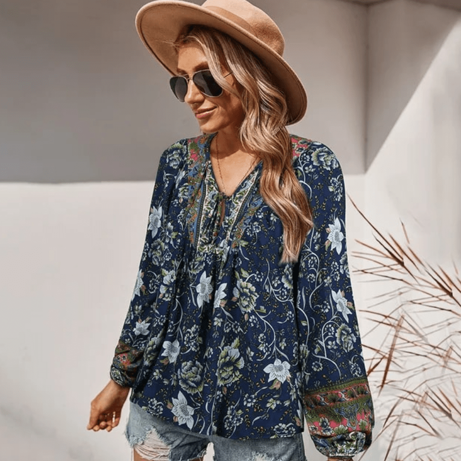 Boho Chic Floral Blouse - Seldom Seen Styles