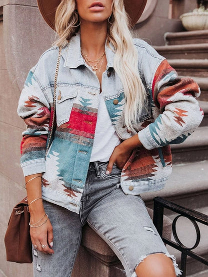 Boho Denim Jacket - Seldom Seen Styles