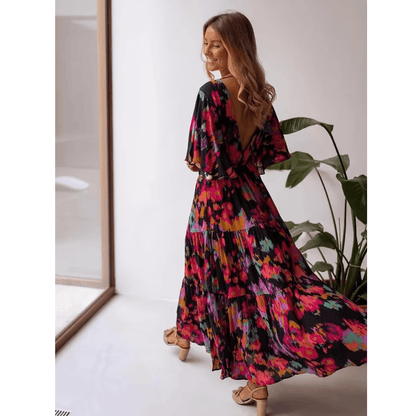 Boho Floral Maxi Dress - Seldom Seen Styles