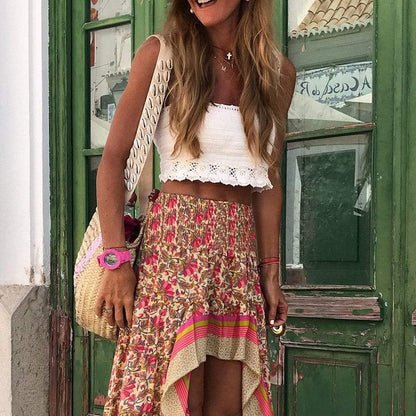 Boho Floral Maxi Skirt - Seldom Seen Styles