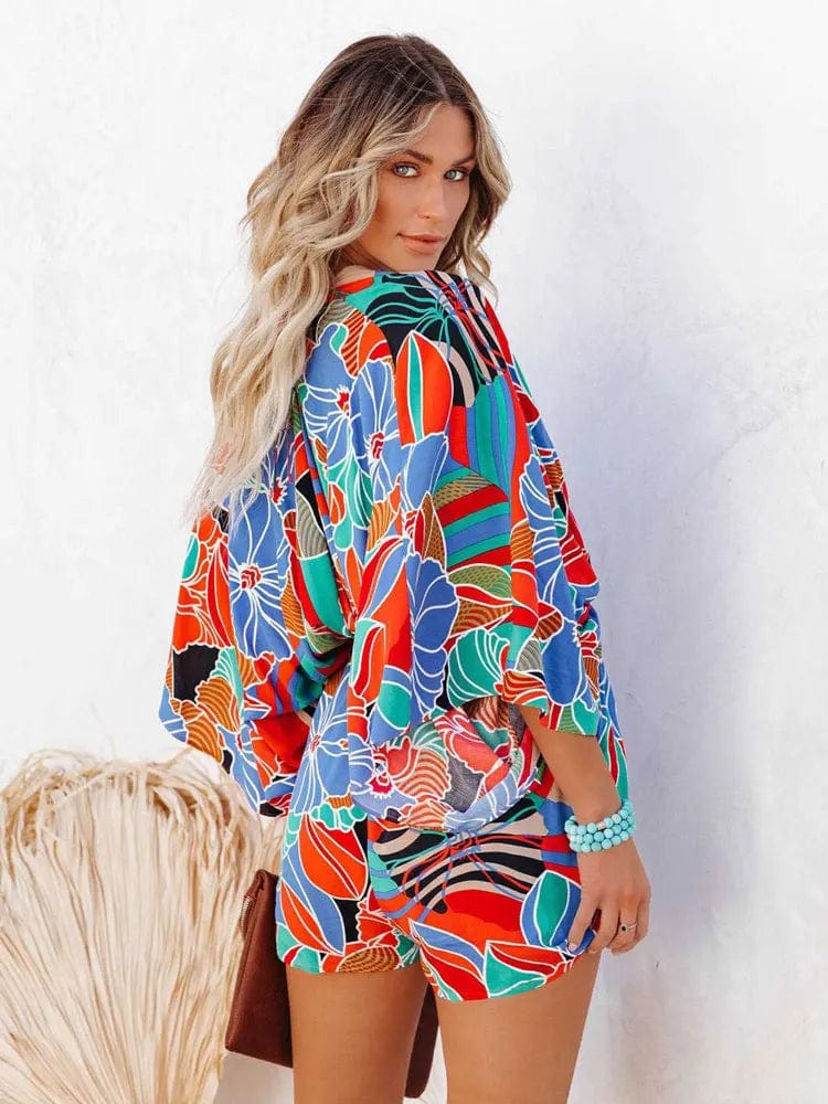 Boho Floral Print Romper - Seldom Seen Styles