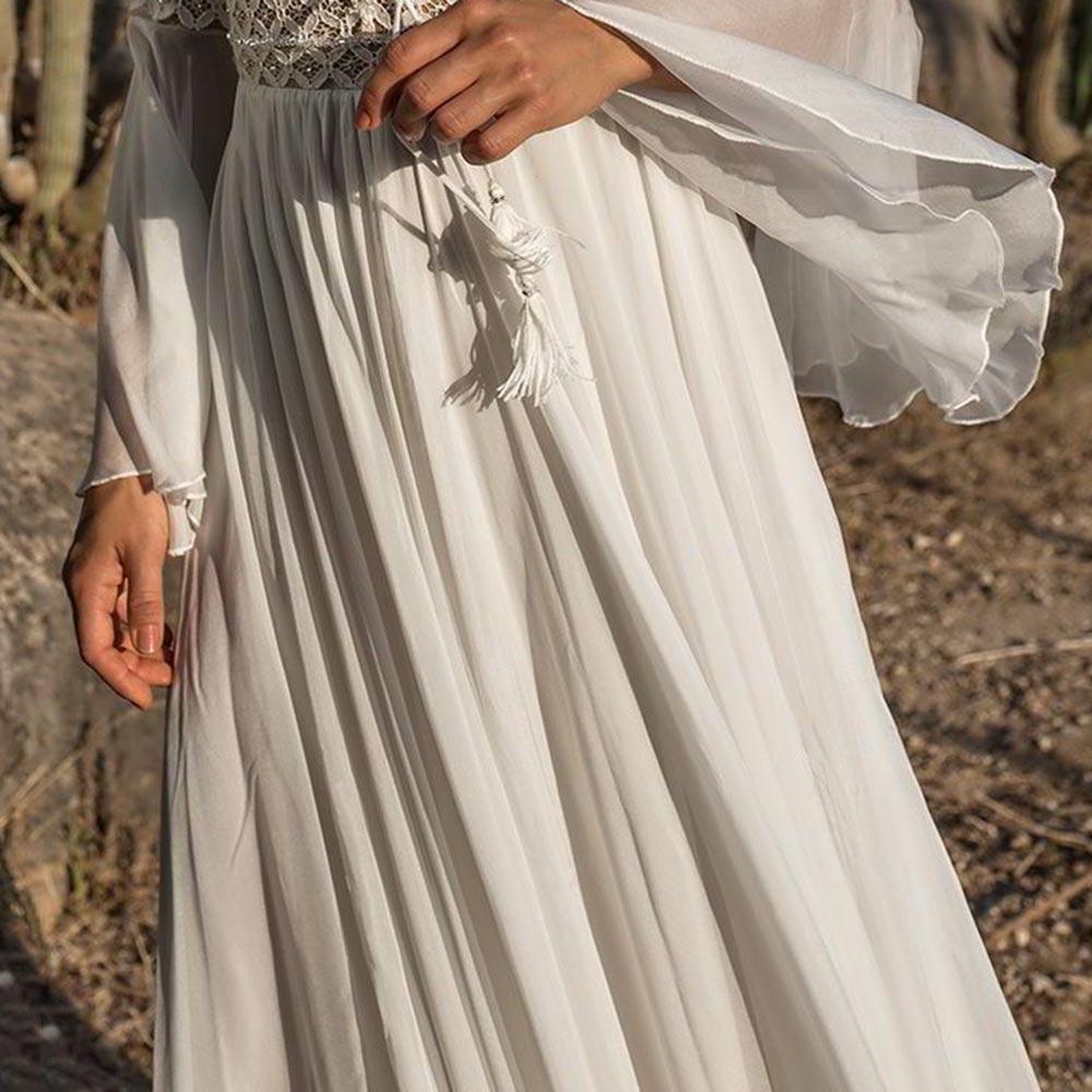 Boho High Waist Lace Maxi Dress - Seldom Seen Styles