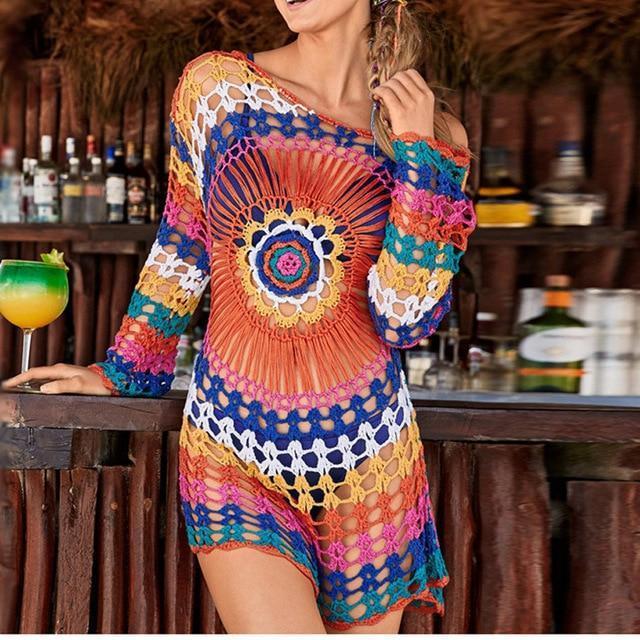 Boho Hippie Crochet Cover Up - Seldom Seen Styles