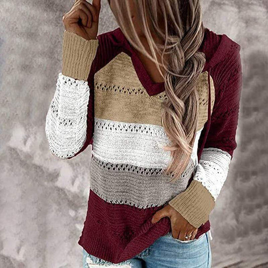 Boho Patchwork Pullover Sweater - Seldom Seen Styles