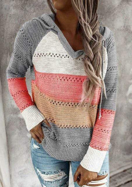 Boho Patchwork Pullover Sweater - Seldom Seen Styles