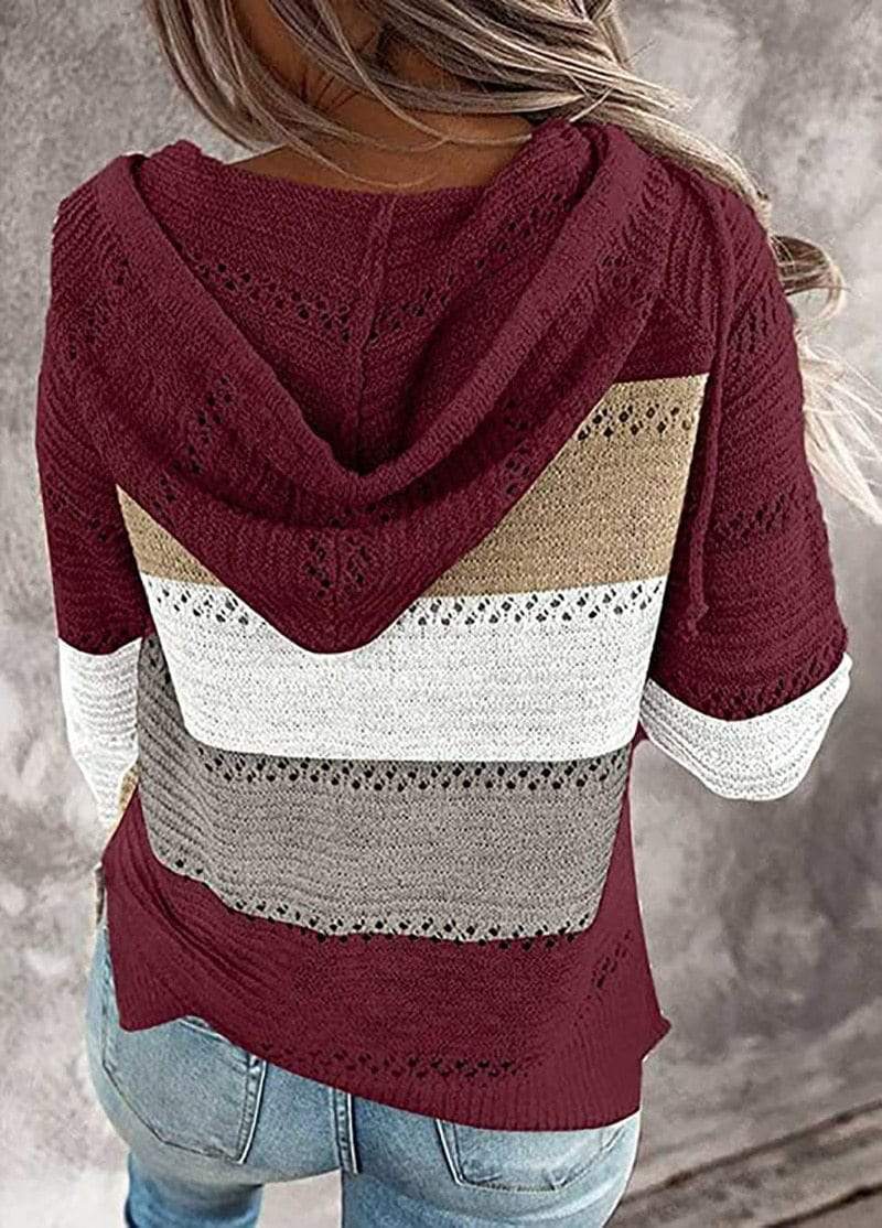 Boho Patchwork Pullover Sweater - Seldom Seen Styles