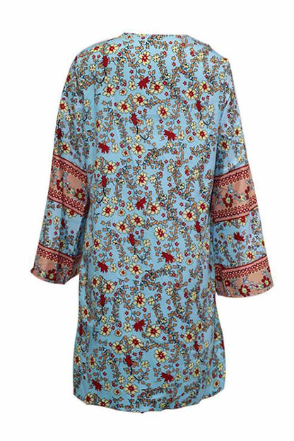 Boho Print Loose Cardigan - Seldom Seen Styles