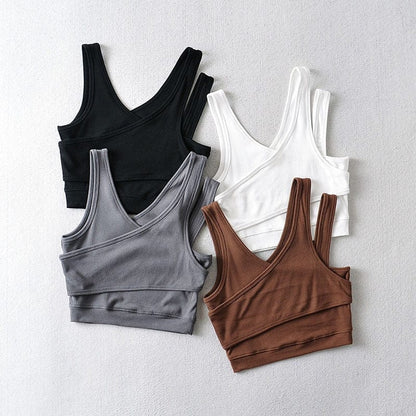 Boho Ribbed Crop Top - Seldom Seen Styles