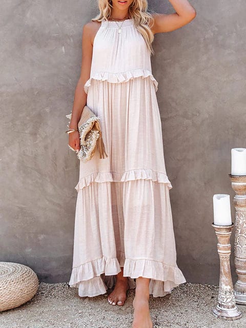 Boho Ruffle Pullover Summer Maxi Dress - Seldom Seen Styles