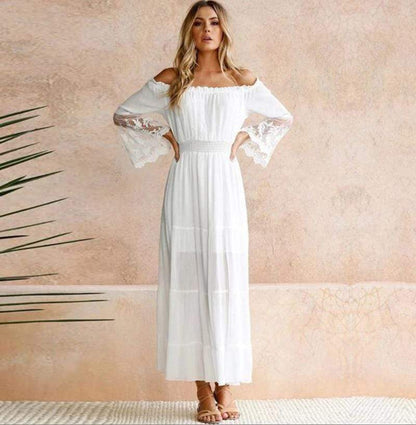 Boho Sexy Lace Beach Maxi Long Dress - Seldom Seen Styles