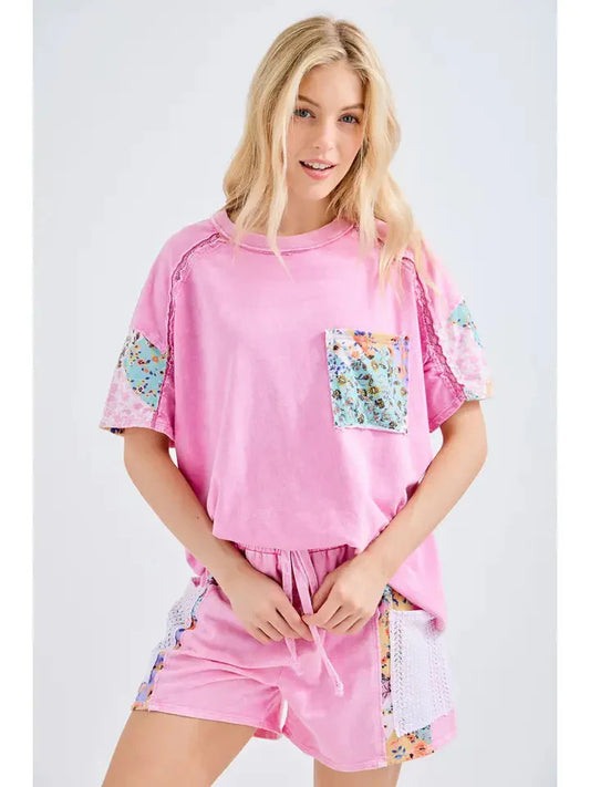Bubblegum Floral Tee
