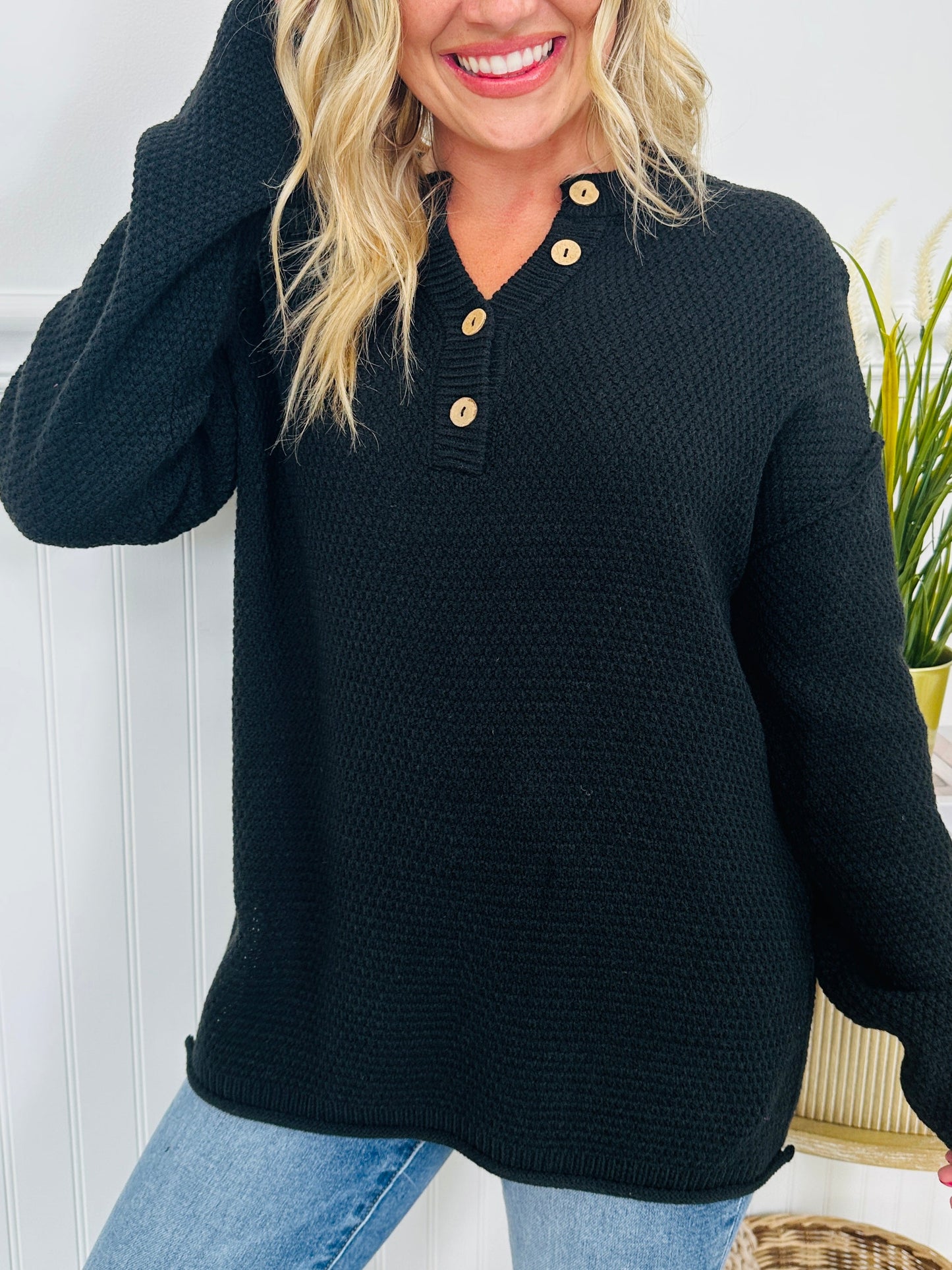 Reset Button Sweater- Multiple Colors! - Seldom Seen Styles