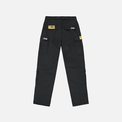 Corteiz RTW Alcatraz Guerillaz Cargo Trouser - Black / White