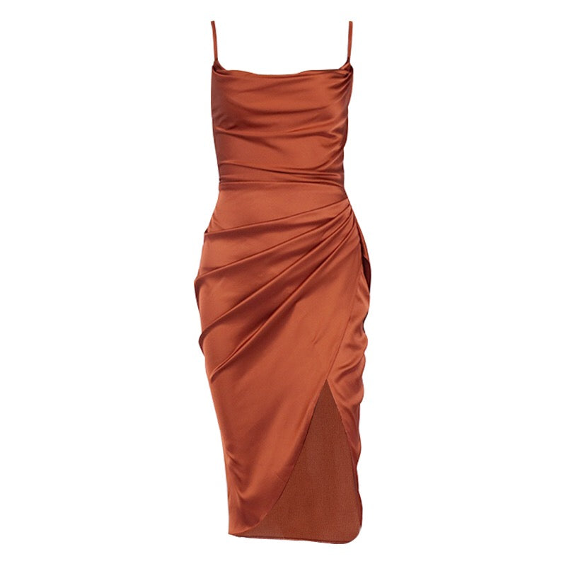 Carole Spaghetti Strap Midi Dress - Seldom Seen Styles