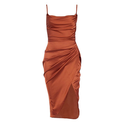 Carole Spaghetti Strap Midi Dress - Seldom Seen Styles