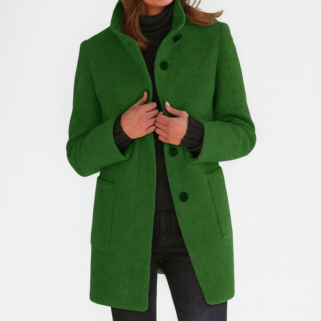 Ariella | Sleek High-Collar Coat