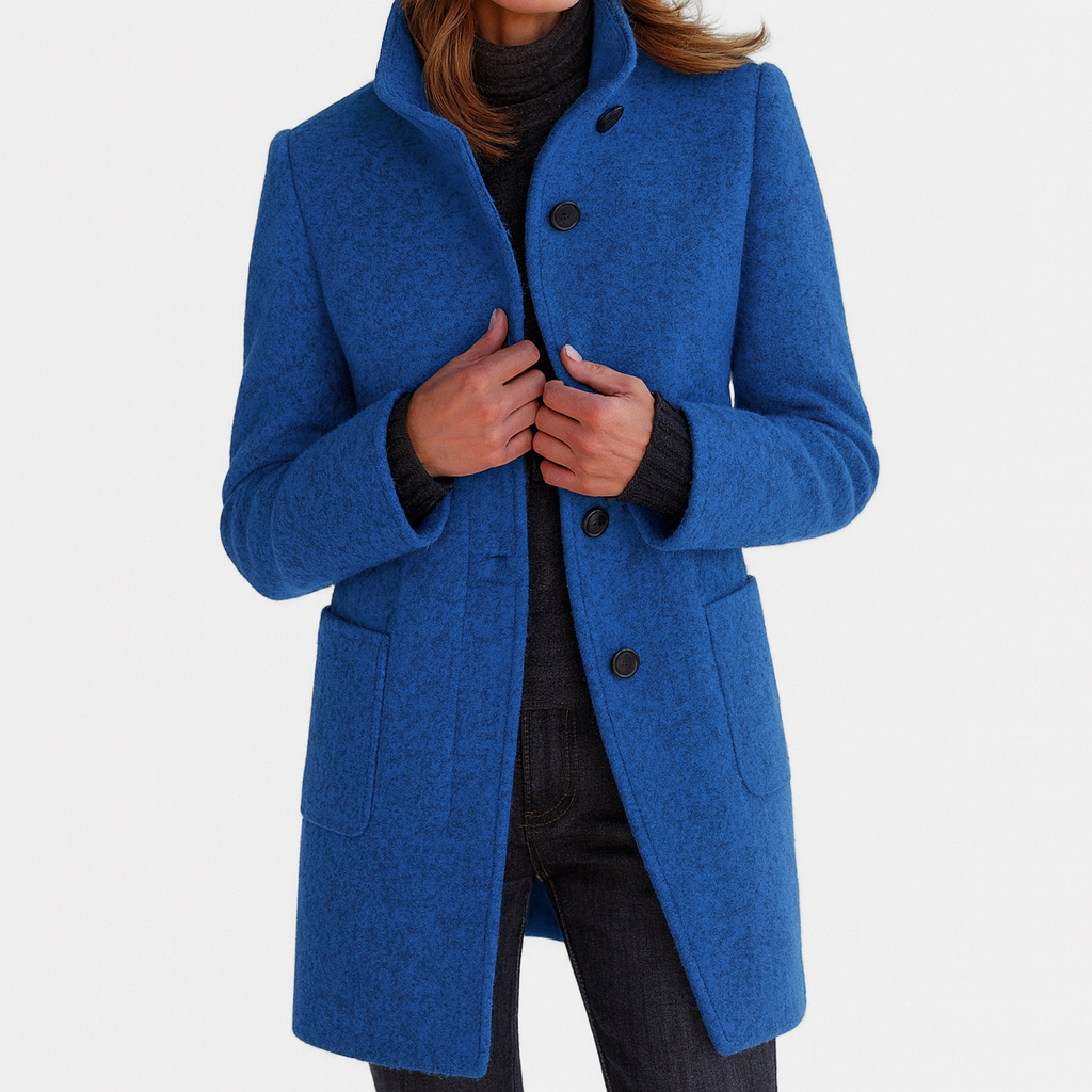 Ariella | Sleek High-Collar Coat