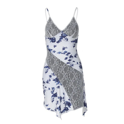 Chic Lace Floral Mini Dress - Seldom Seen Styles