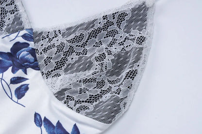 Chic Lace Floral Mini Dress - Seldom Seen Styles