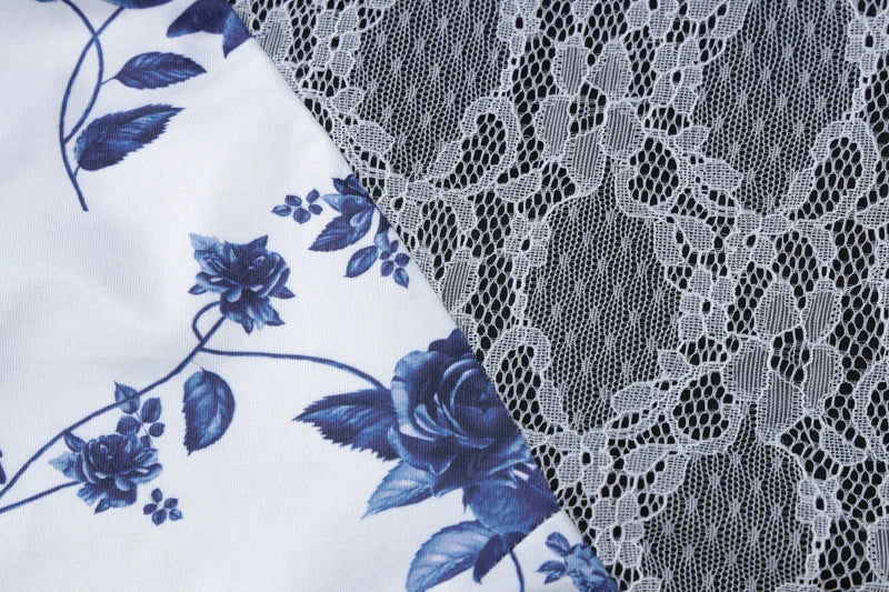 Chic Lace Floral Mini Dress - Seldom Seen Styles