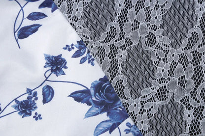 Chic Lace Floral Mini Dress - Seldom Seen Styles