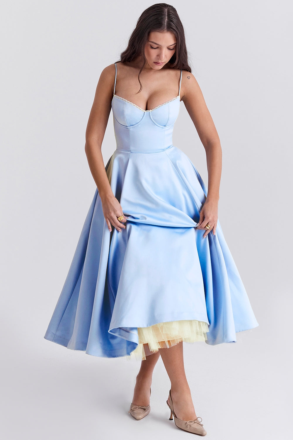 Cindy Tulle Midi Dress - Seldom Seen Styles