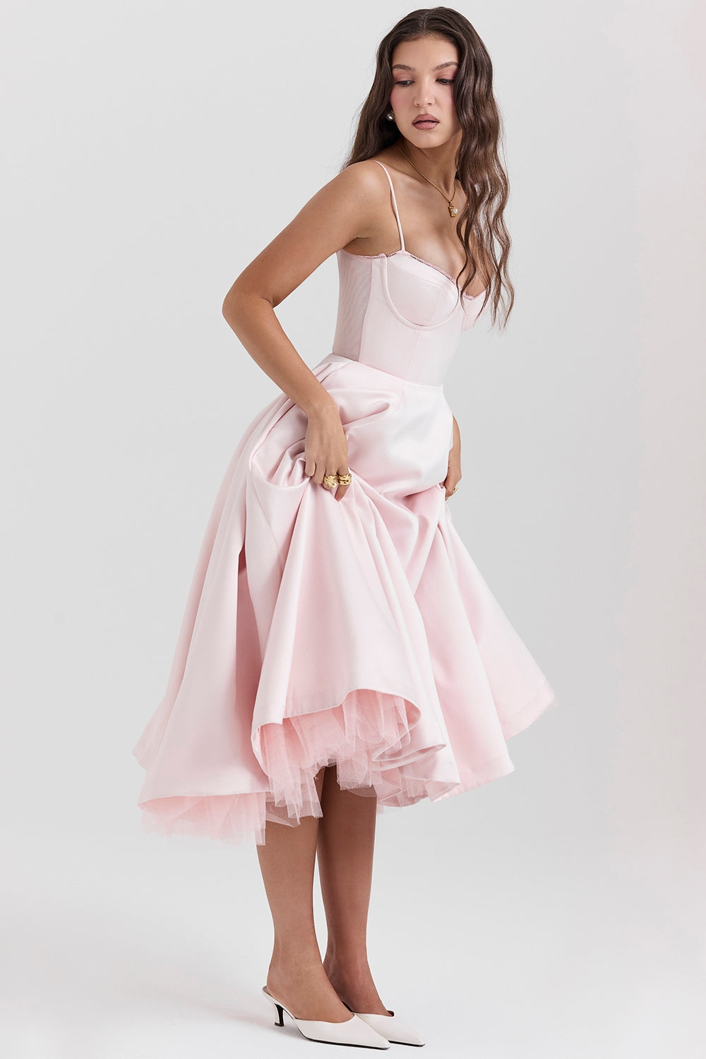 Cindy Tulle Midi Dress - Seldom Seen Styles