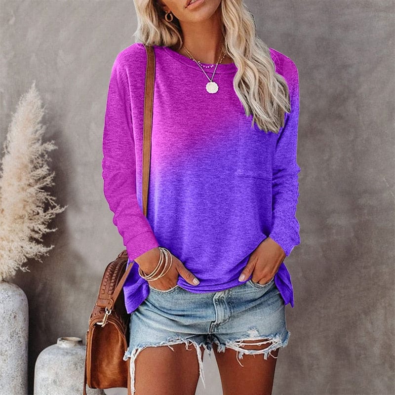 Colorful Long Sleeve Boho Shirt - Seldom Seen Styles