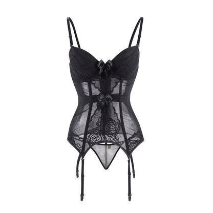 Conjunto de lencería con corsé