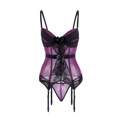 Conjunto de lencería con corsé