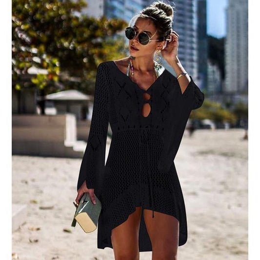 Crochet Knit Beach Cover Up - Seldom Seen Styles