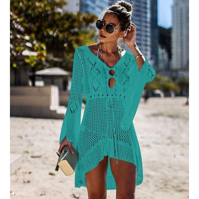 Crochet Knit Beach Cover Up - Seldom Seen Styles
