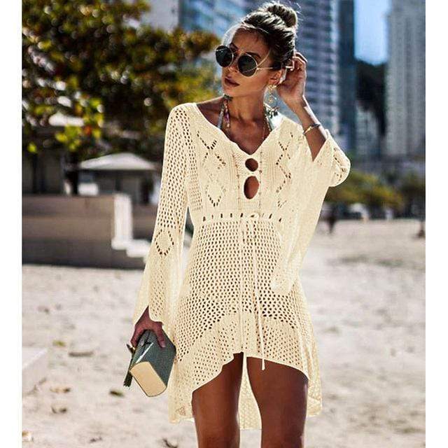 Crochet Knit Beach Cover Up - Seldom Seen Styles