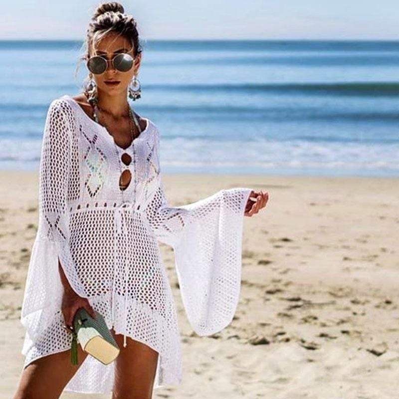 Crochet Knit Beach Cover Up - Seldom Seen Styles